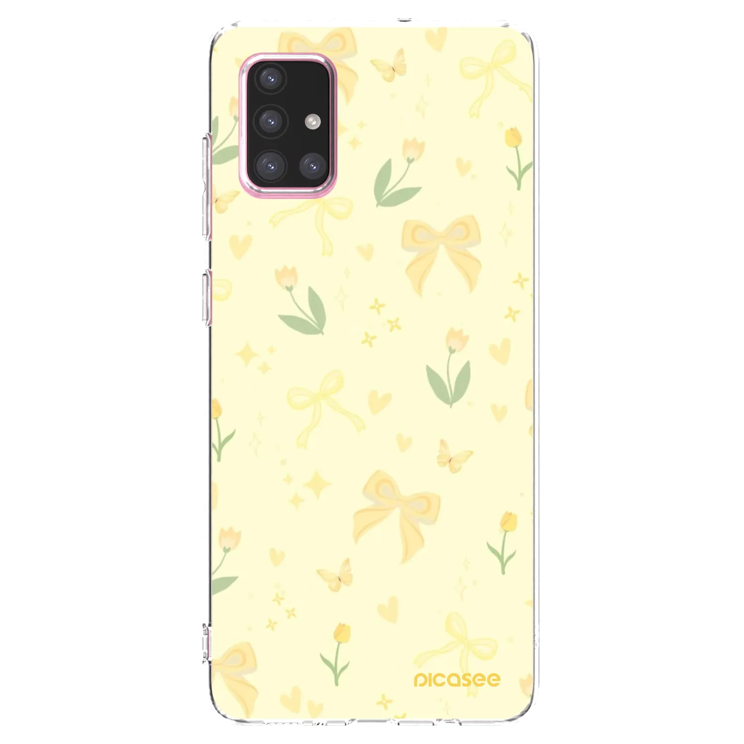 Picasee silikonski prozorni ovitek za Samsung Galaxy A71 A715F - Honey Blossom
