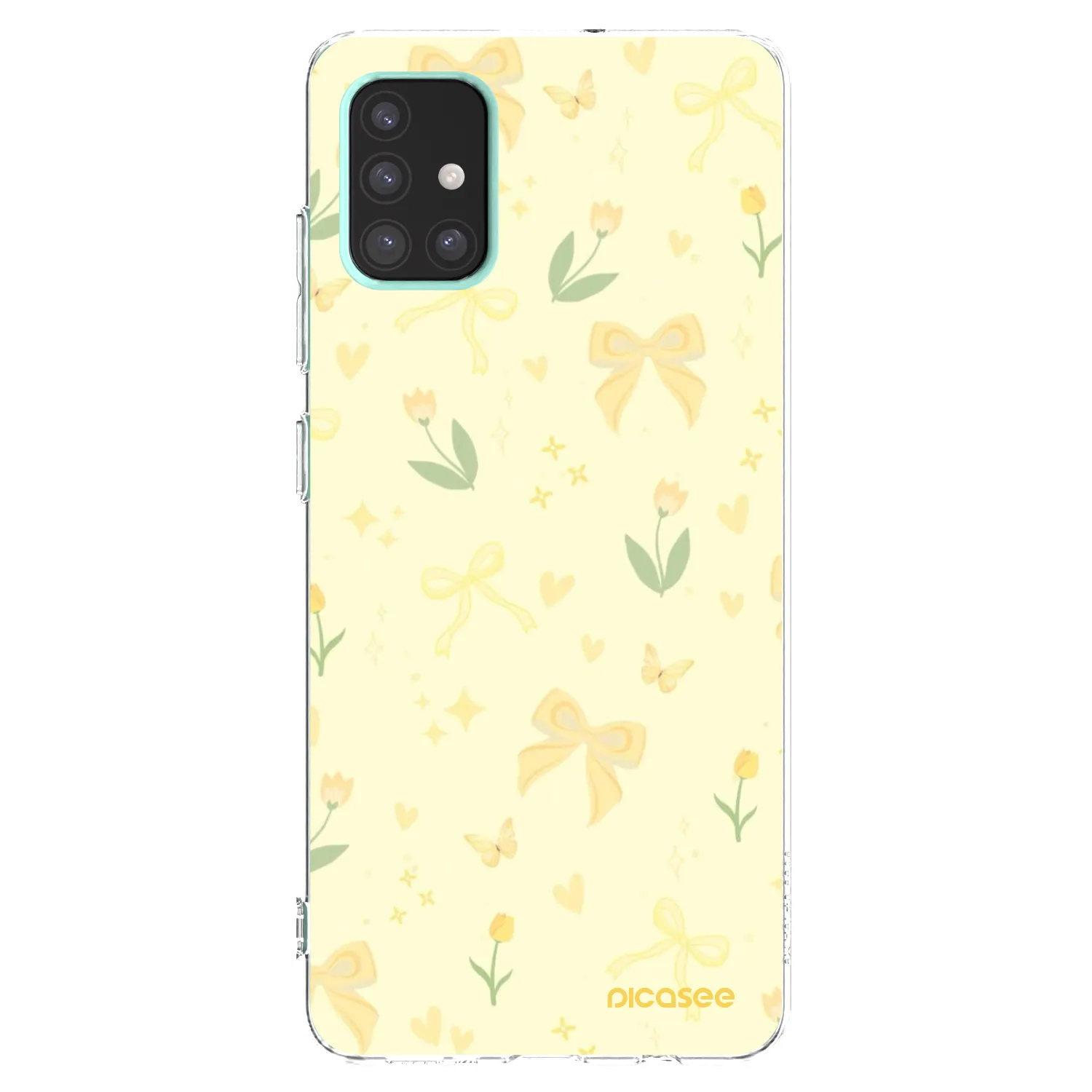Picasee silikonski prozorni ovitek za Samsung Galaxy A51 A515F - Honey Blossom