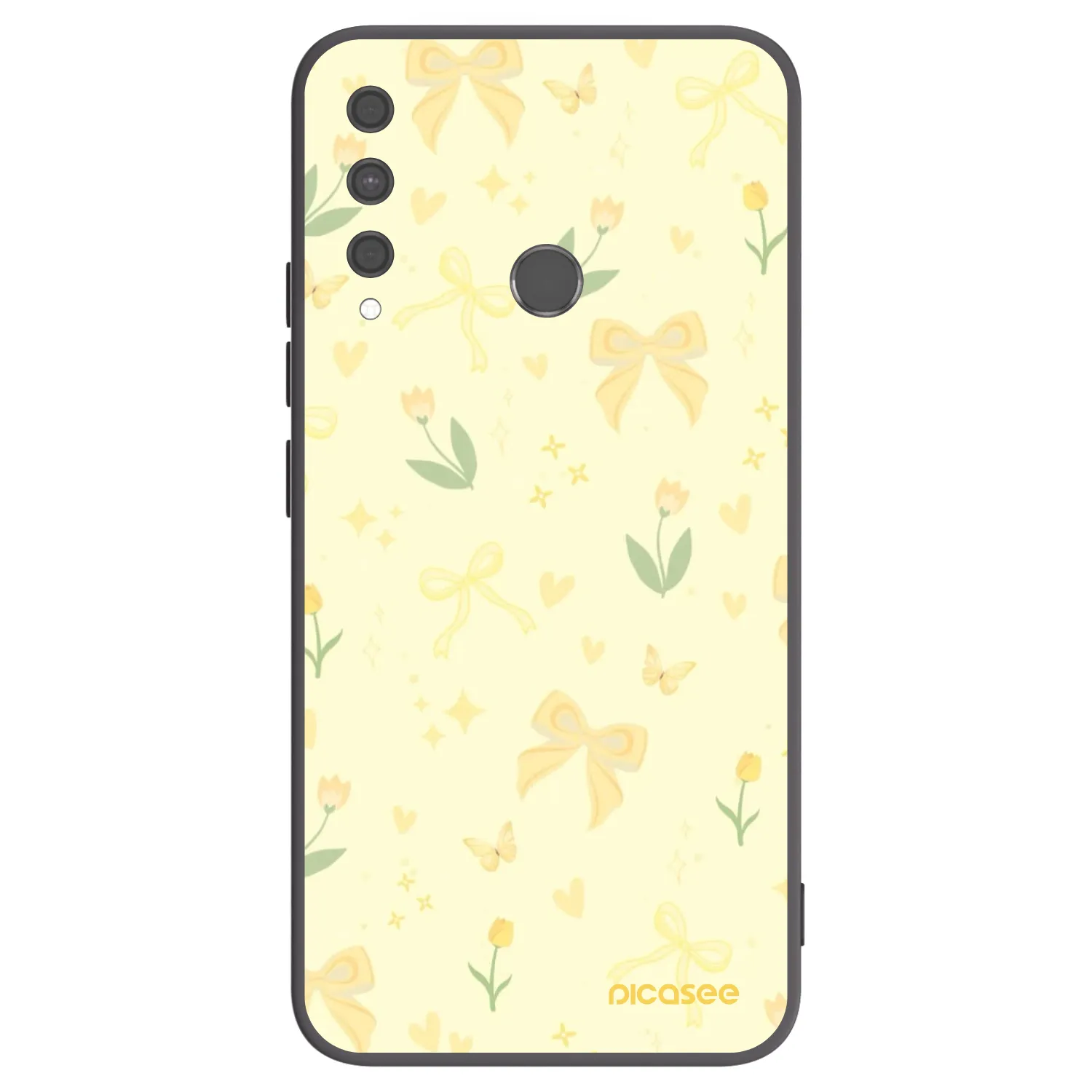 Picasee silikonski črni ovitek za Huawei P40 Lite E - Honey Blossom