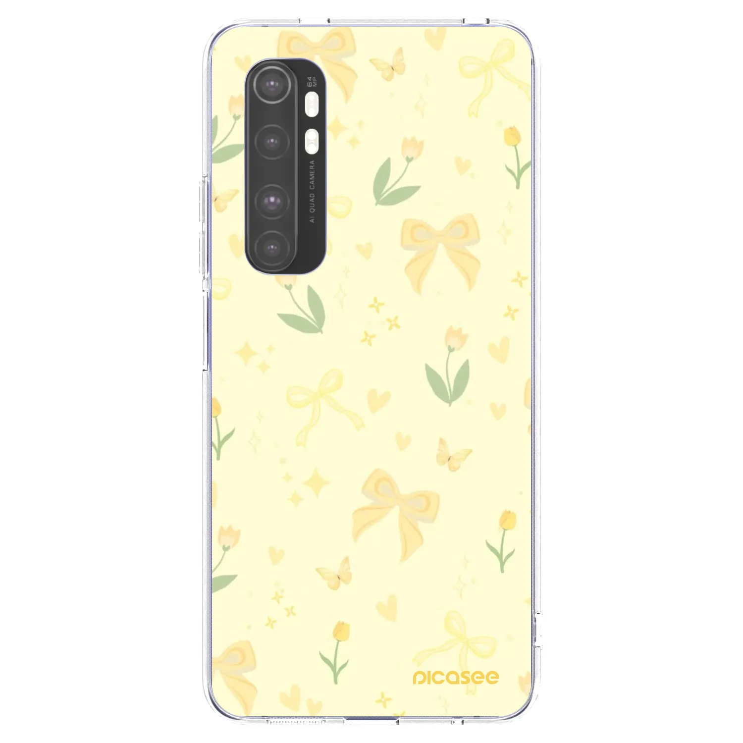 Picasee silikonski prozorni ovitek za Xiaomi Mi Note 10 Lite - Honey Blossom
