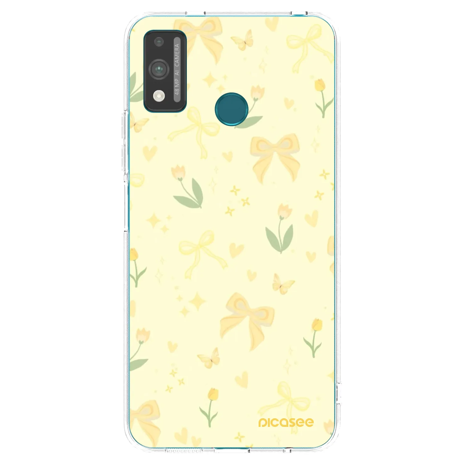 Picasee silikonski prozorni ovitek za Honor 9X Lite - Honey Blossom