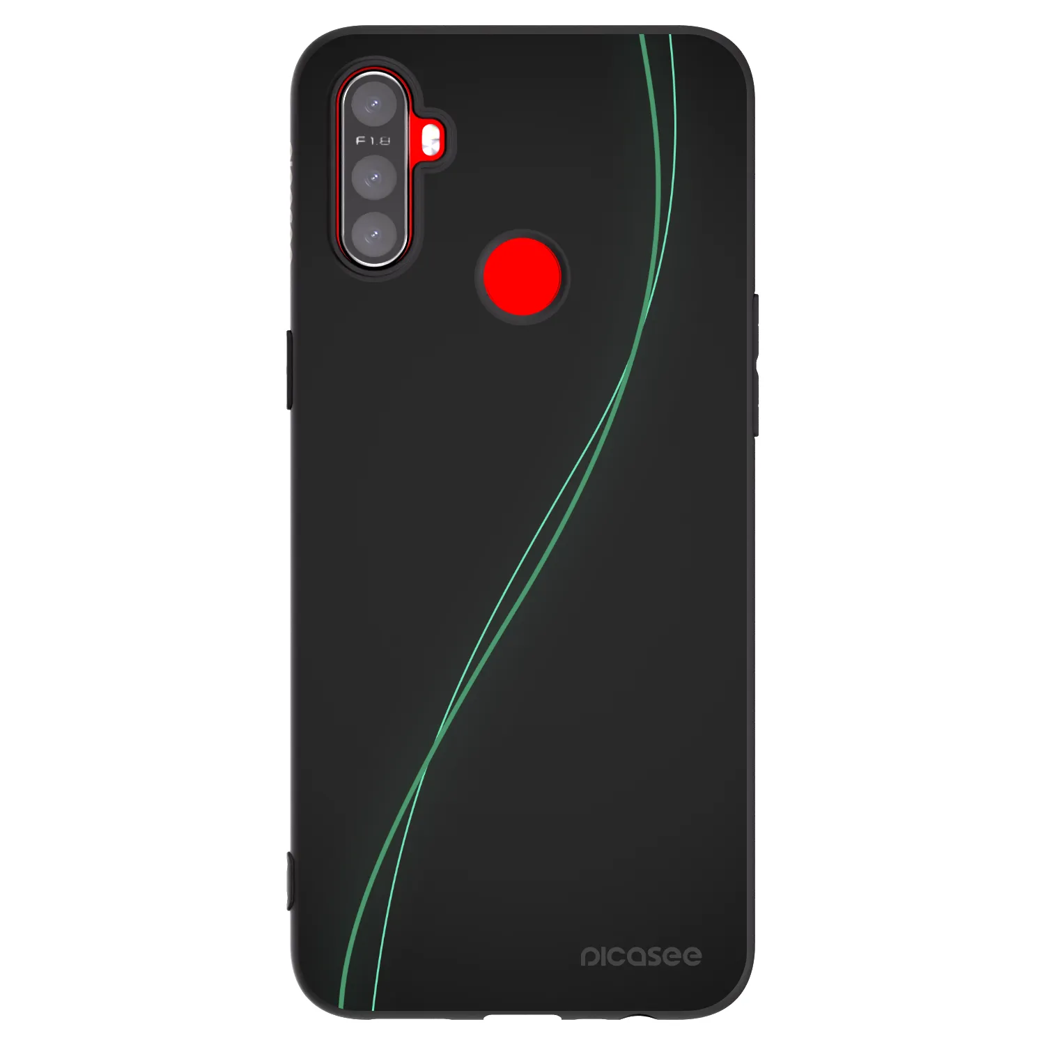 Picasee silikonski črni ovitek za Realme C3 - Be Different