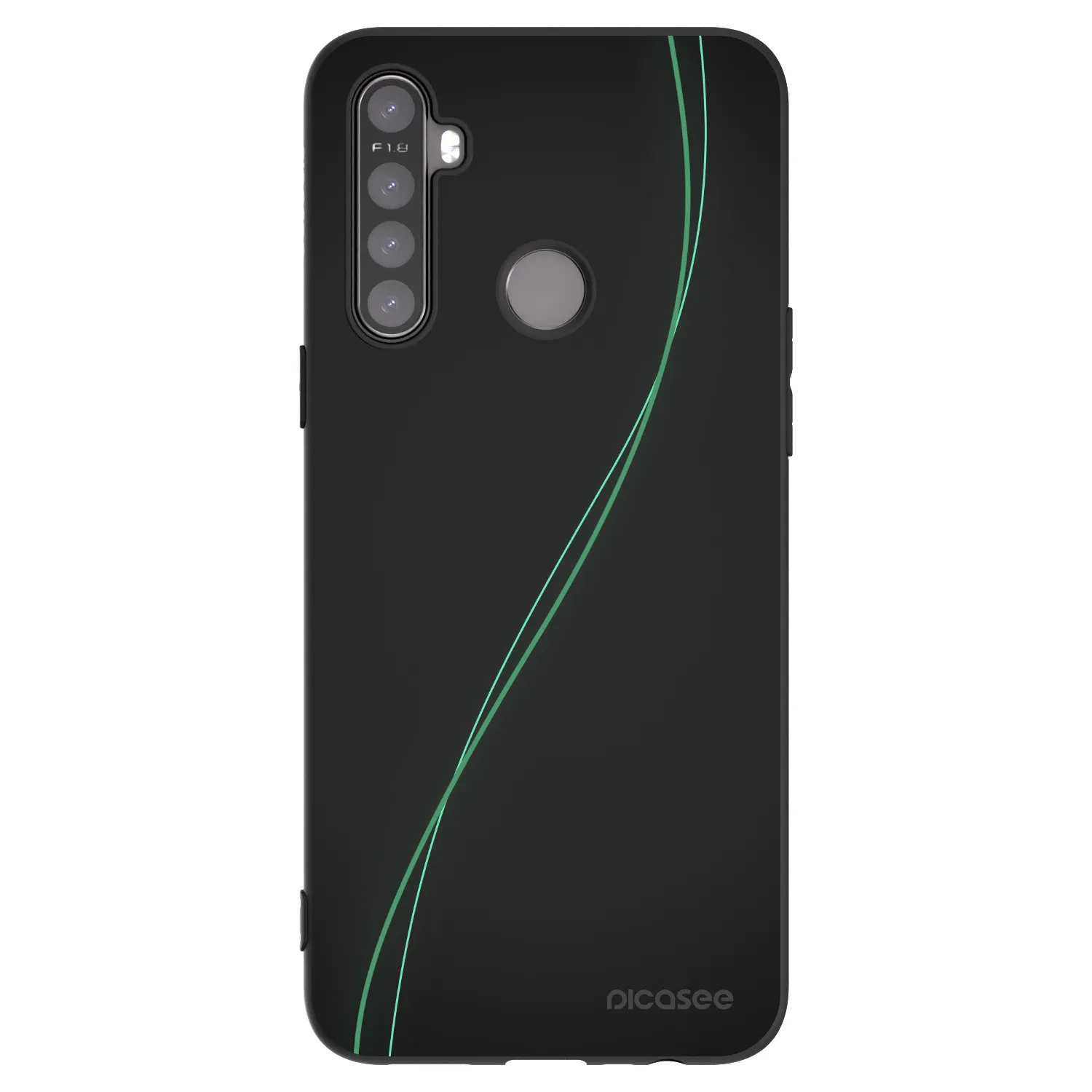 Picasee silikonski črni ovitek za Realme 6i - Be Different
