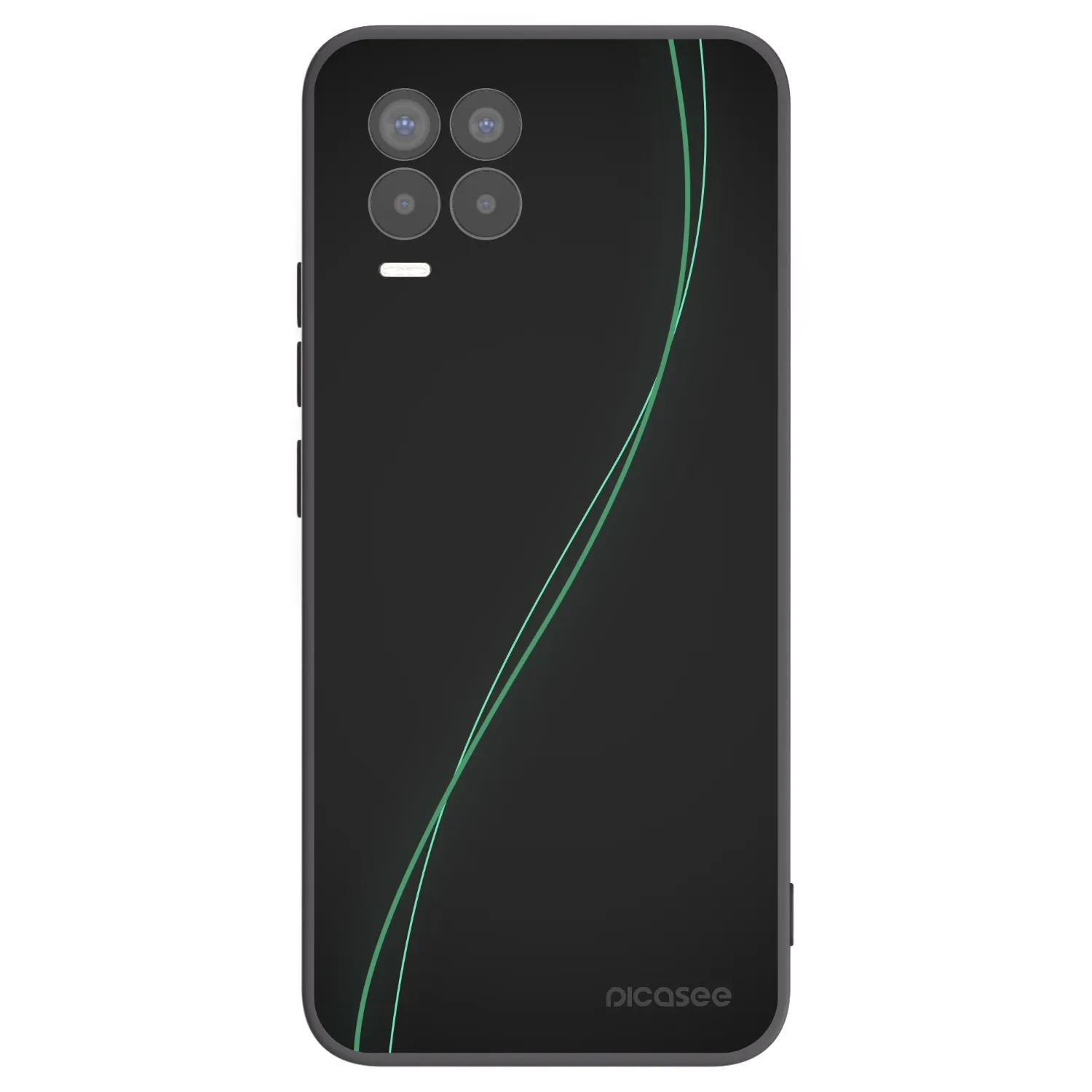 Picasee silikonski črni ovitek za Realme 8 4G - Be Different