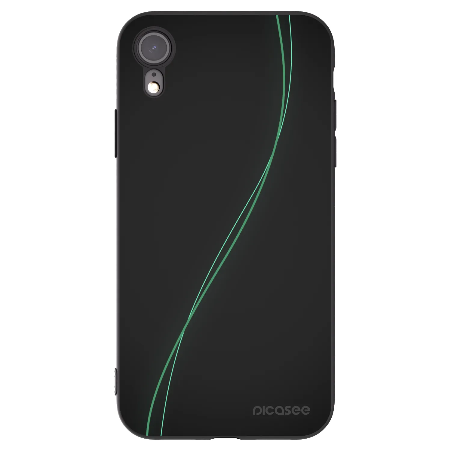Picasee silikonski črni ovitek za Apple iPhone XR - Be Different