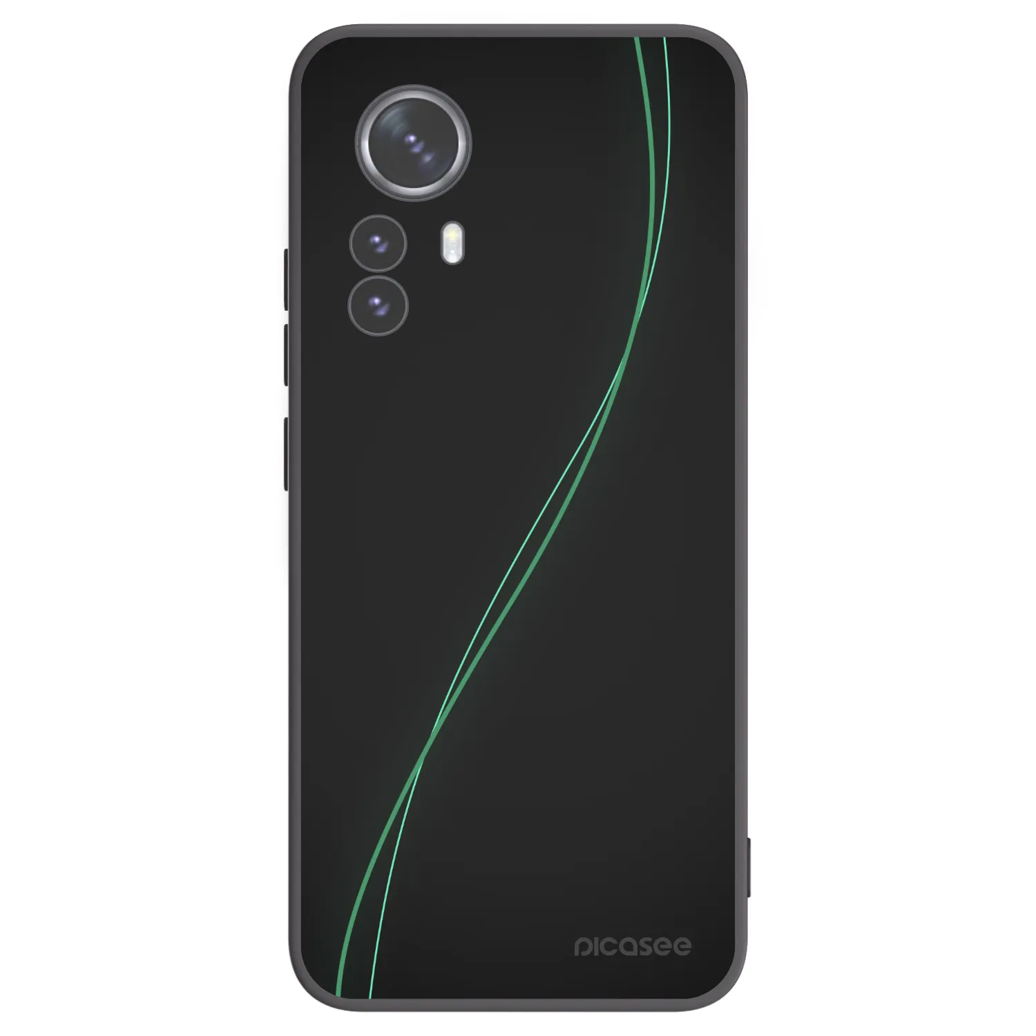 Picasee silikonski črni ovitek za Xiaomi 12 Pro - Be Different