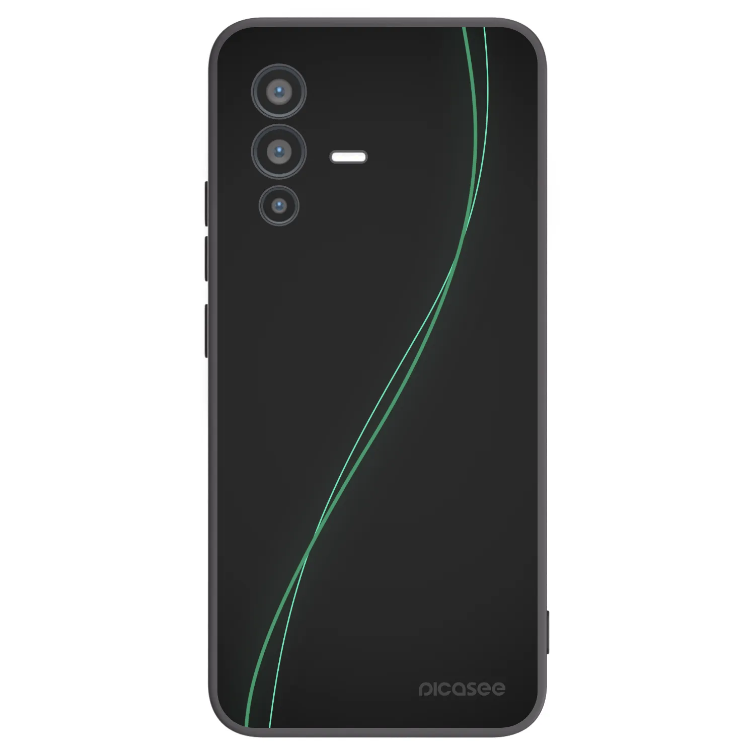 Picasee silikonski črni ovitek za Vivo V23 5G - Be Different