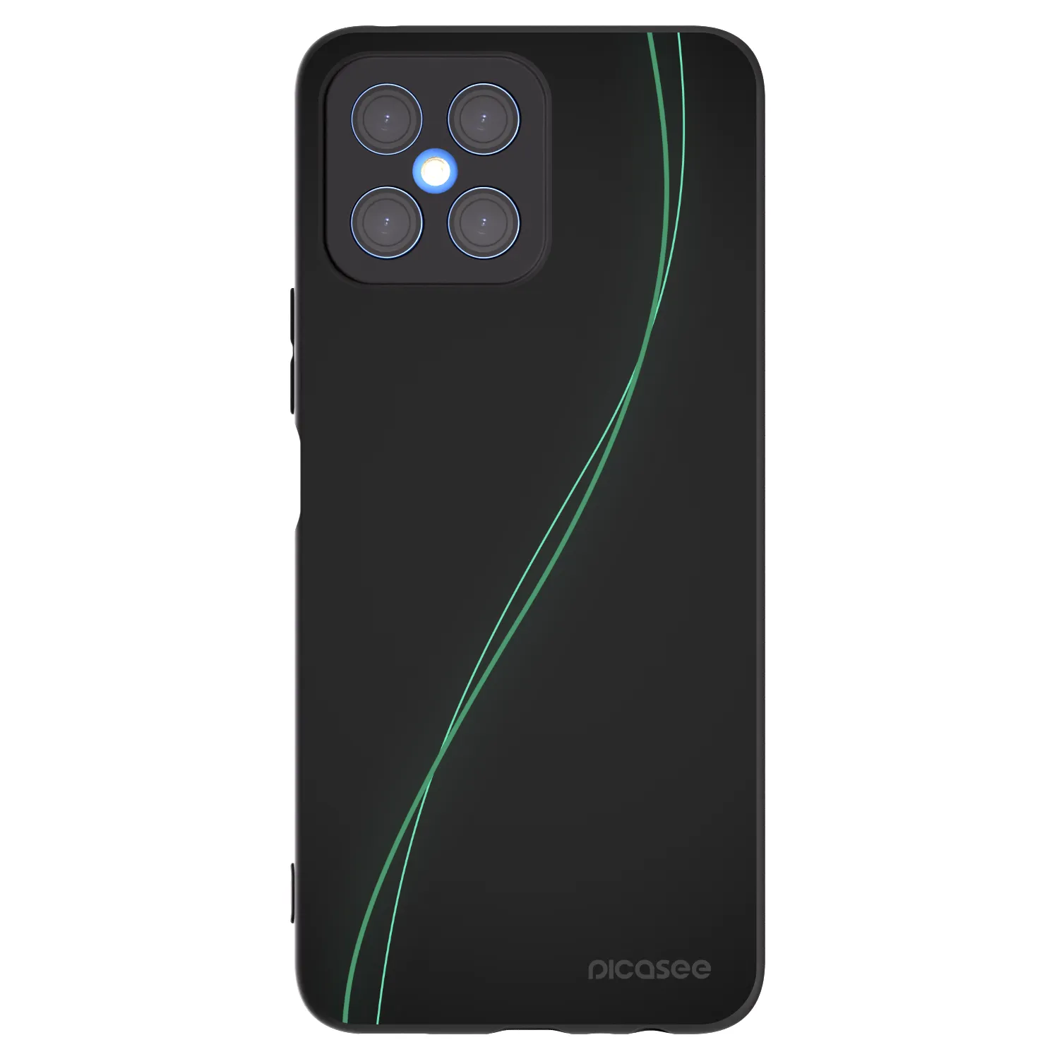 Picasee silikonski črni ovitek za Honor X8 4G - Be Different