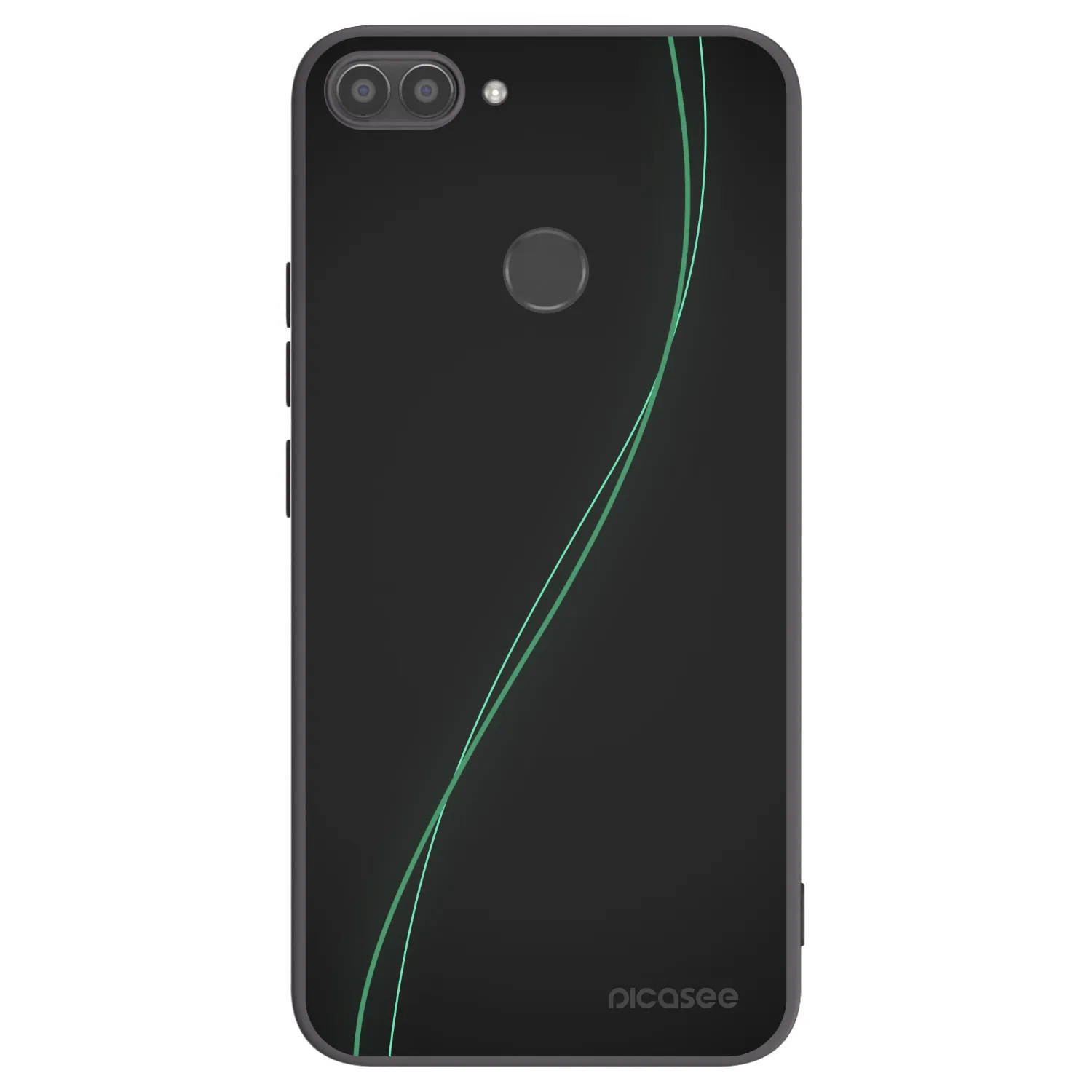 Picasee silikonski črni ovitek za Huawei P Smart - Be Different