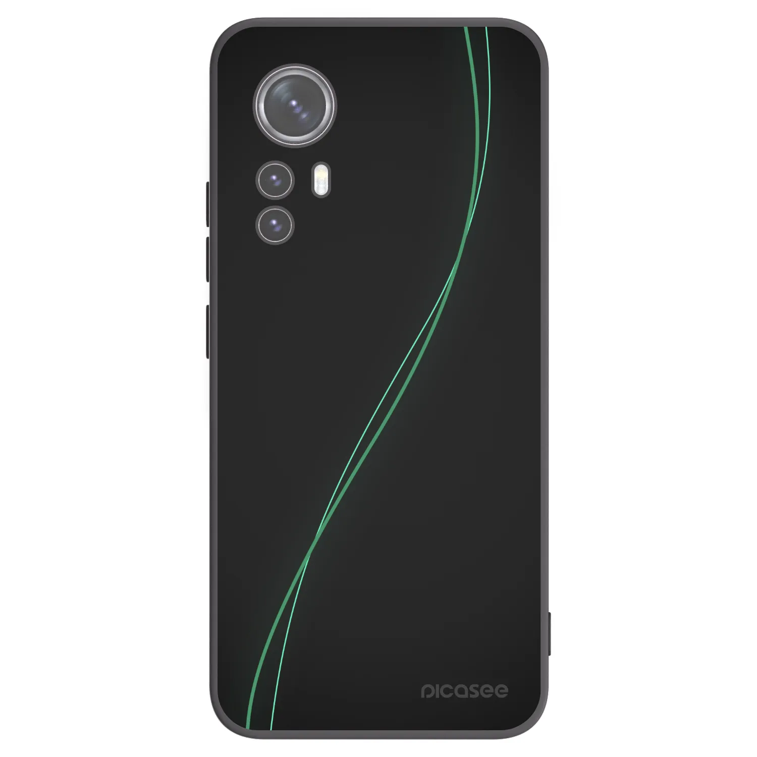 Picasee silikonski črni ovitek za Xiaomi 12X - Be Different