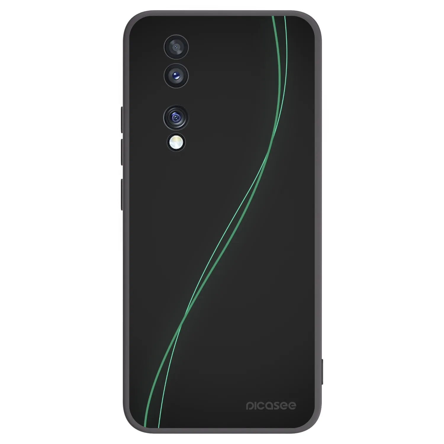Picasee silikonski črni ovitek za Honor 70 - Be Different