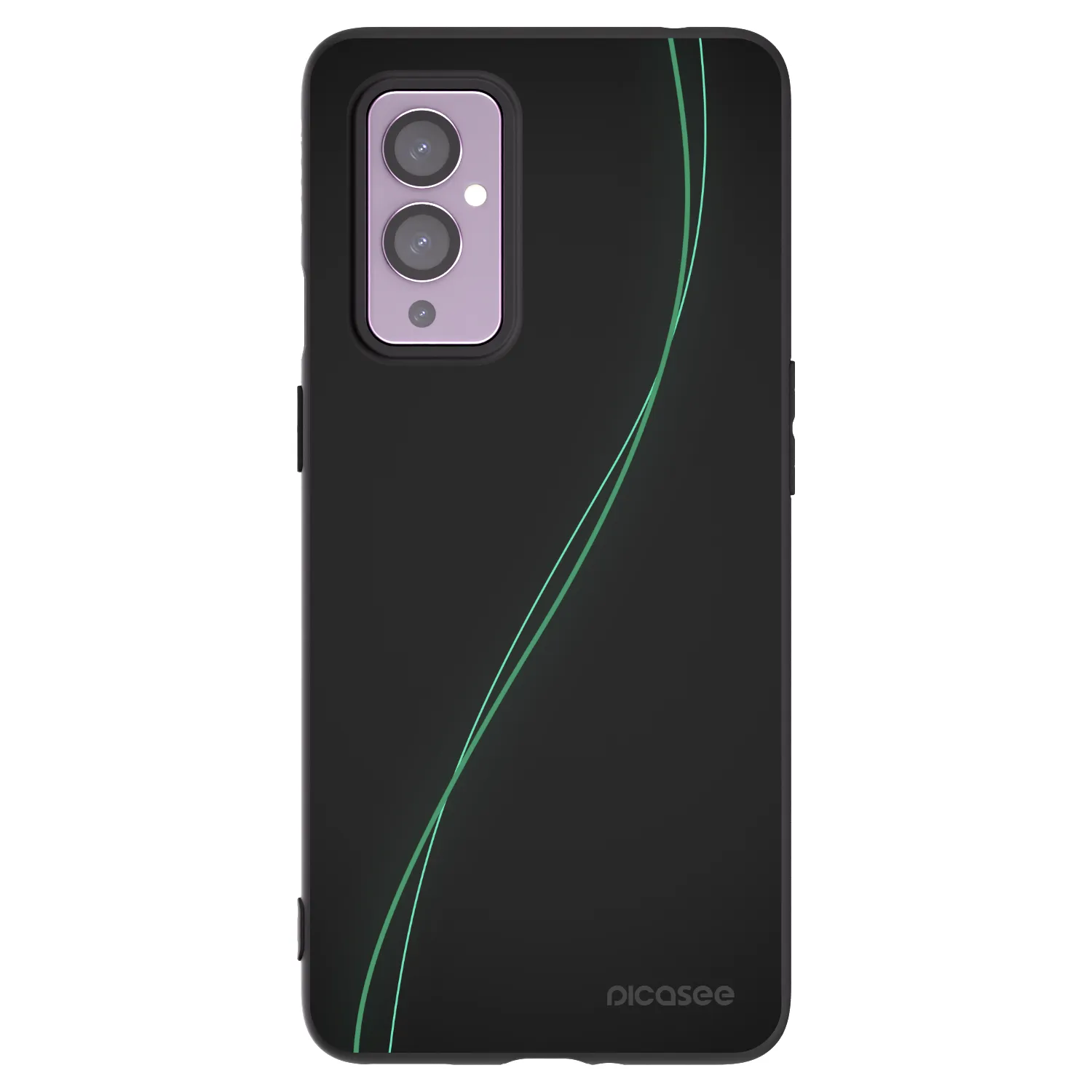 Picasee silikonski črni ovitek za OnePlus 9 - Be Different