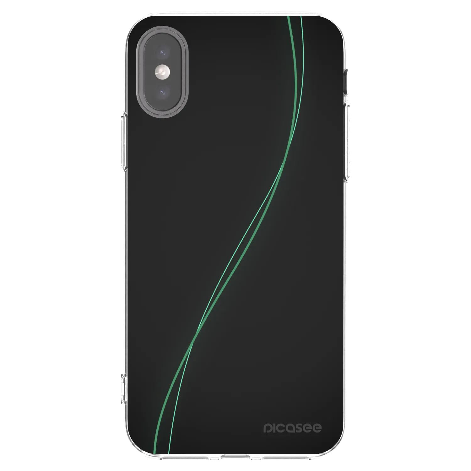 Picasee silikonski prozorni ovitek za Apple iPhone X/XS - Be Different