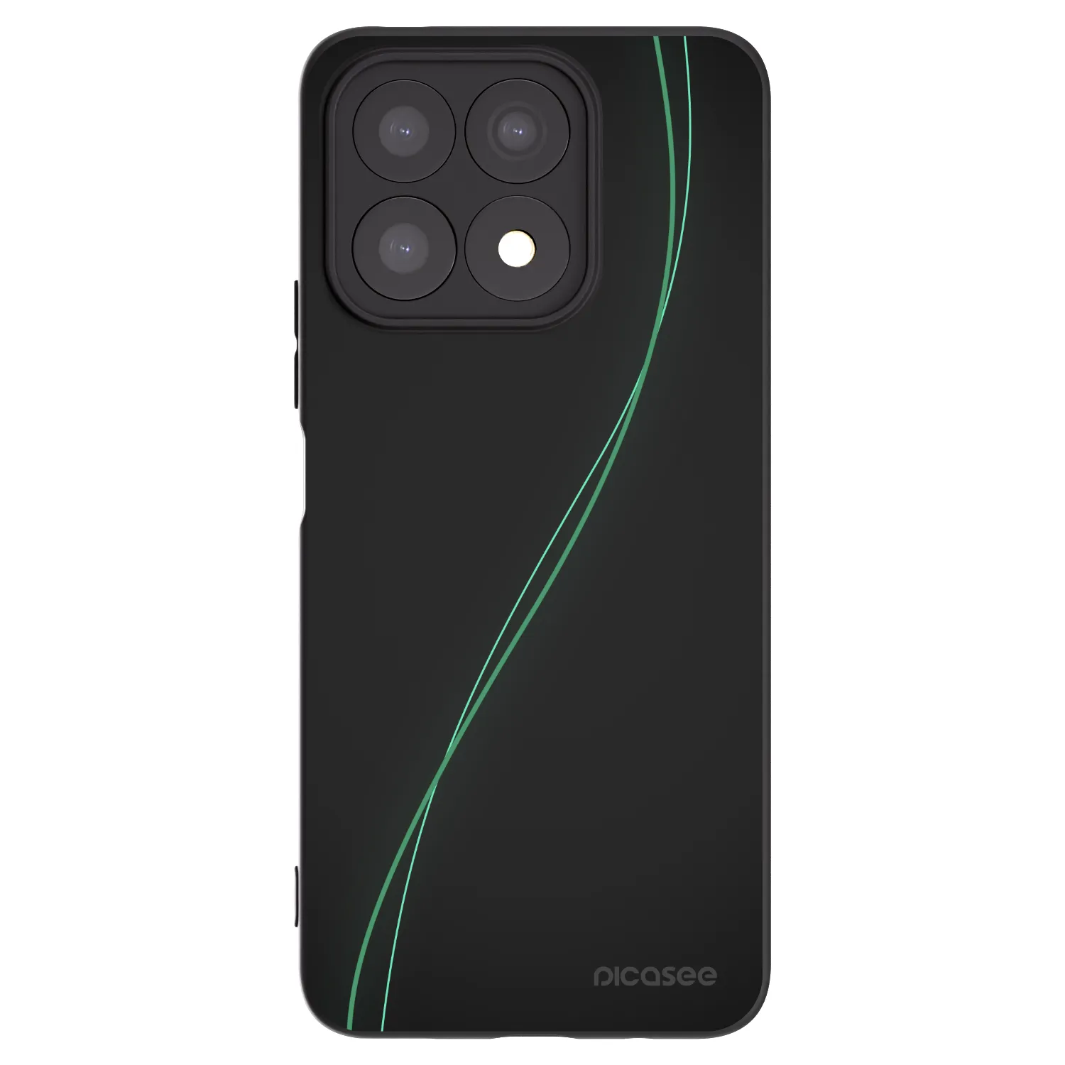 Picasee silikonski črni ovitek za Honor X8a - Be Different