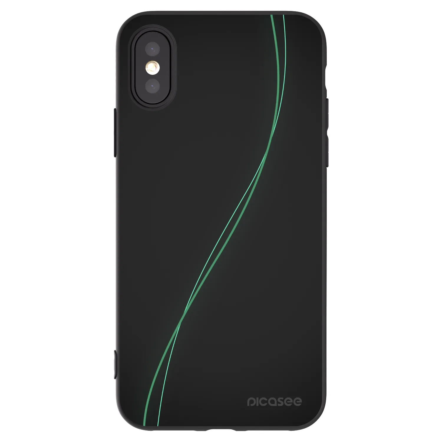 Picasee silikonski črni ovitek za Apple iPhone X/XS - Be Different