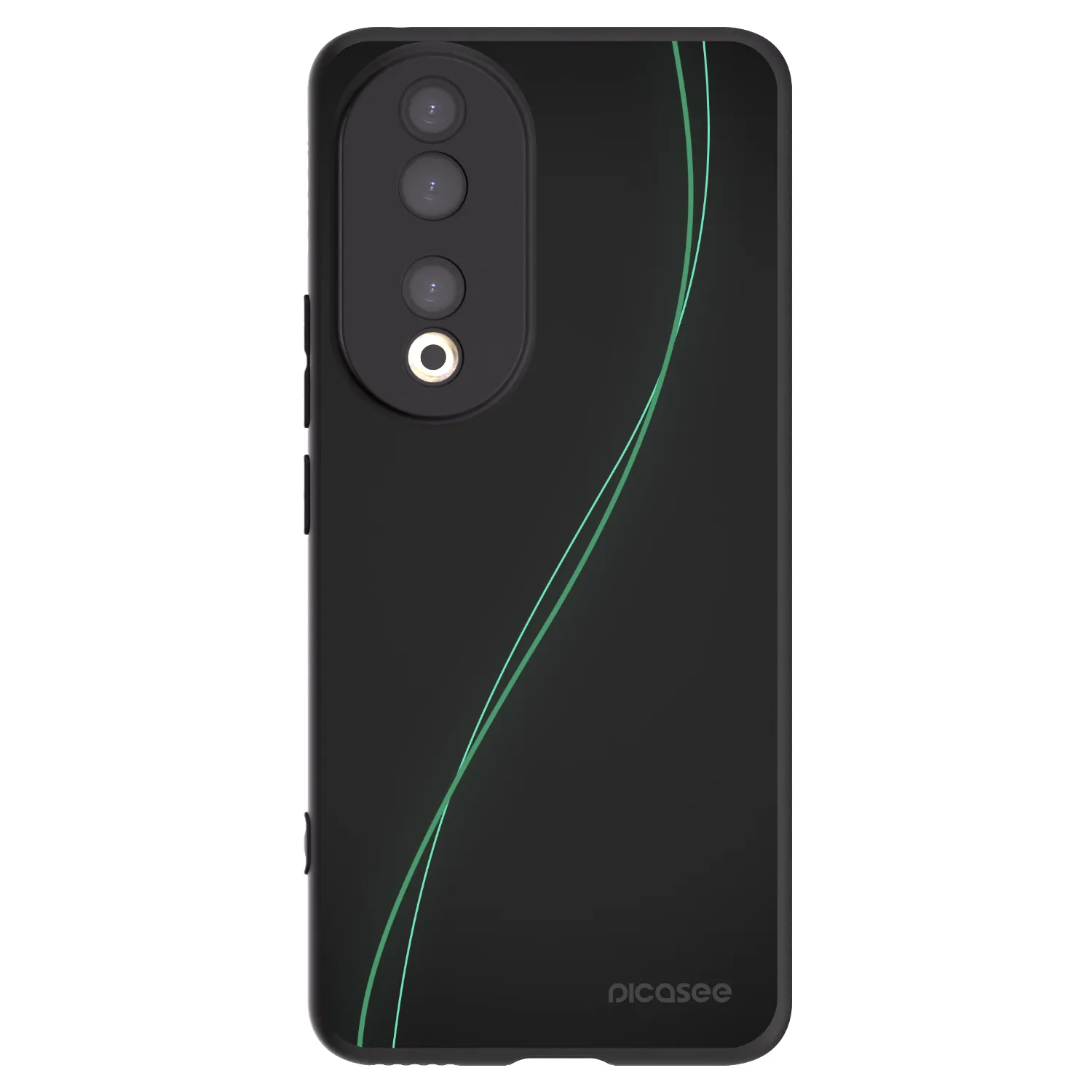 Picasee silikonski črni ovitek za Honor 90 5G - Be Different