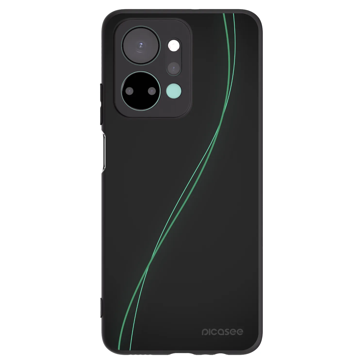 Picasee silikonski črni ovitek za Honor X7a - Be Different