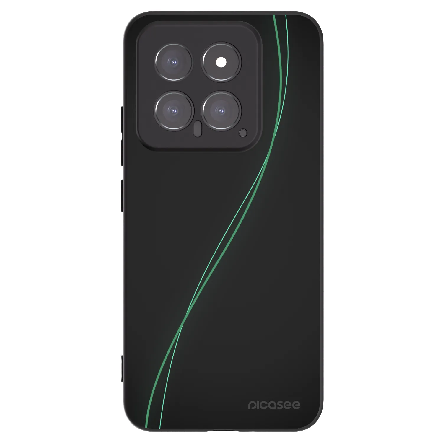 Picasee silikonski črni ovitek za Xiaomi 14 - Be Different
