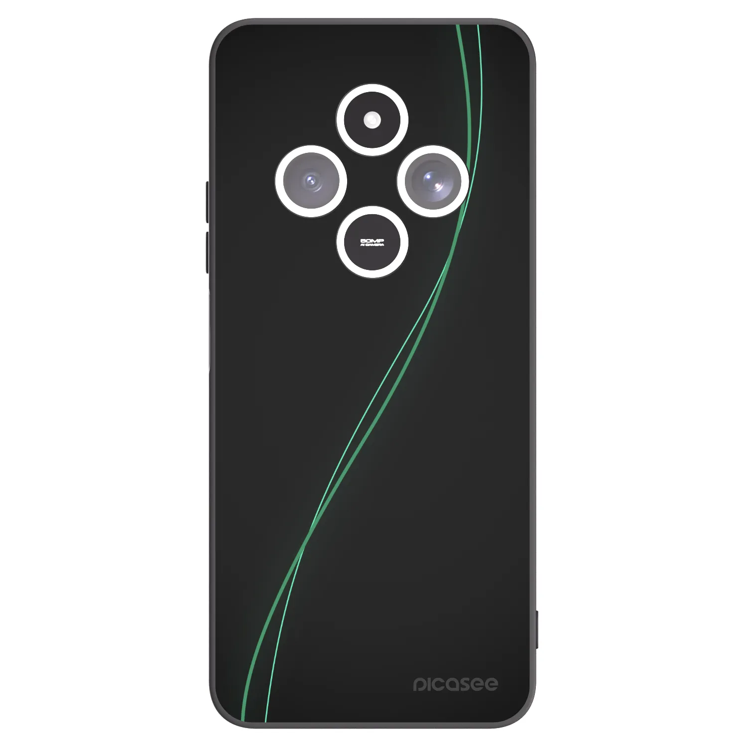 Picasee silikonski črni ovitek za Xiaomi Redmi 14C - Be Different