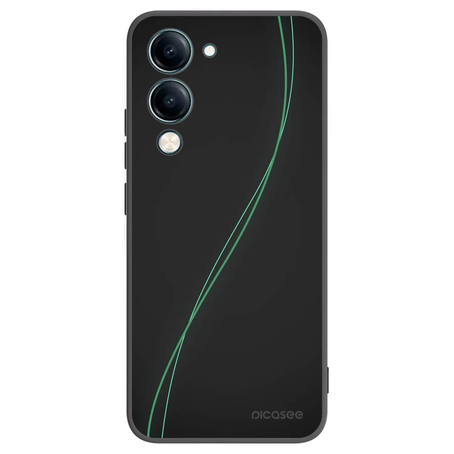 Picasee silikonski črni ovitek za Vivo Y29s 5G - Be Different