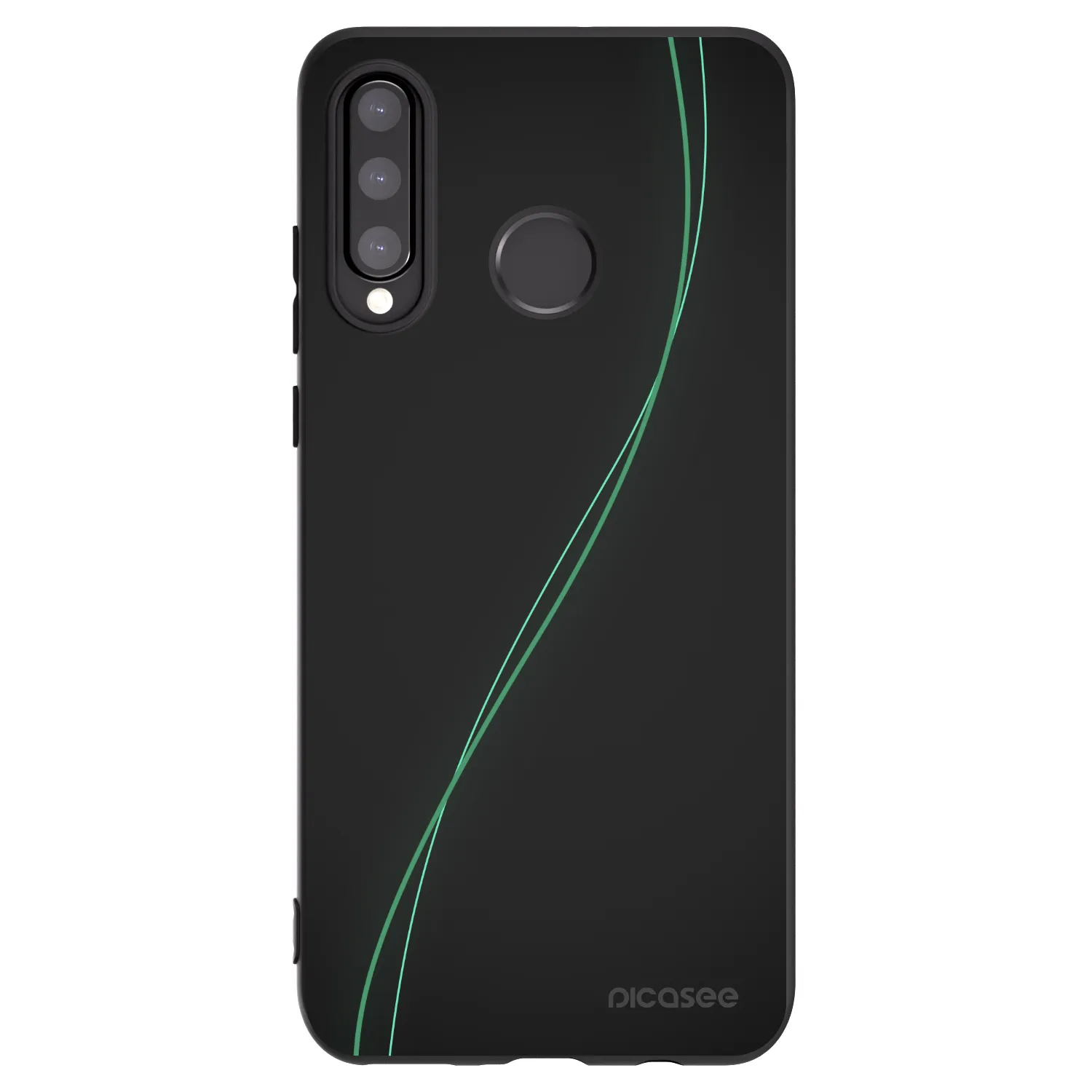 Picasee silikonski črni ovitek za Huawei P30 Lite - Be Different