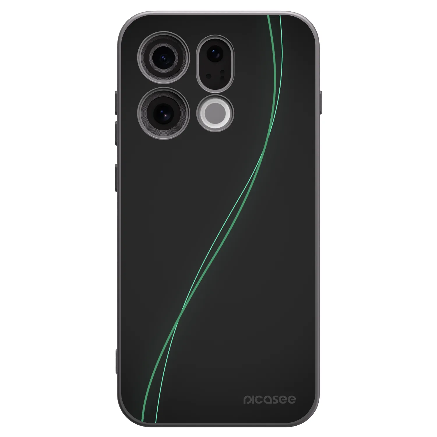 Picasee silikonski črni ovitek za OPPO Find X9 - Be Different