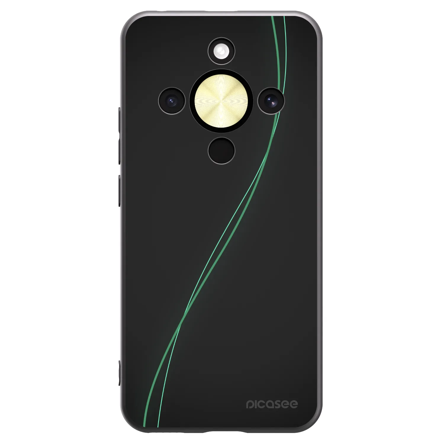 Picasee silikonski črni ovitek za Honor Magic8 Lite 5G - Be Different