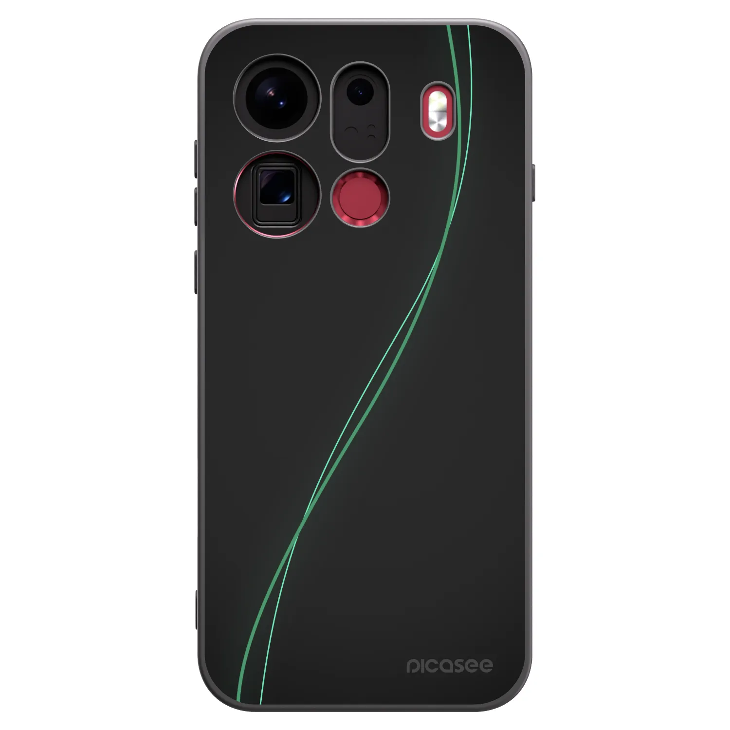 Picasee silikonski črni ovitek za OPPO Find X9 Pro - Be Different