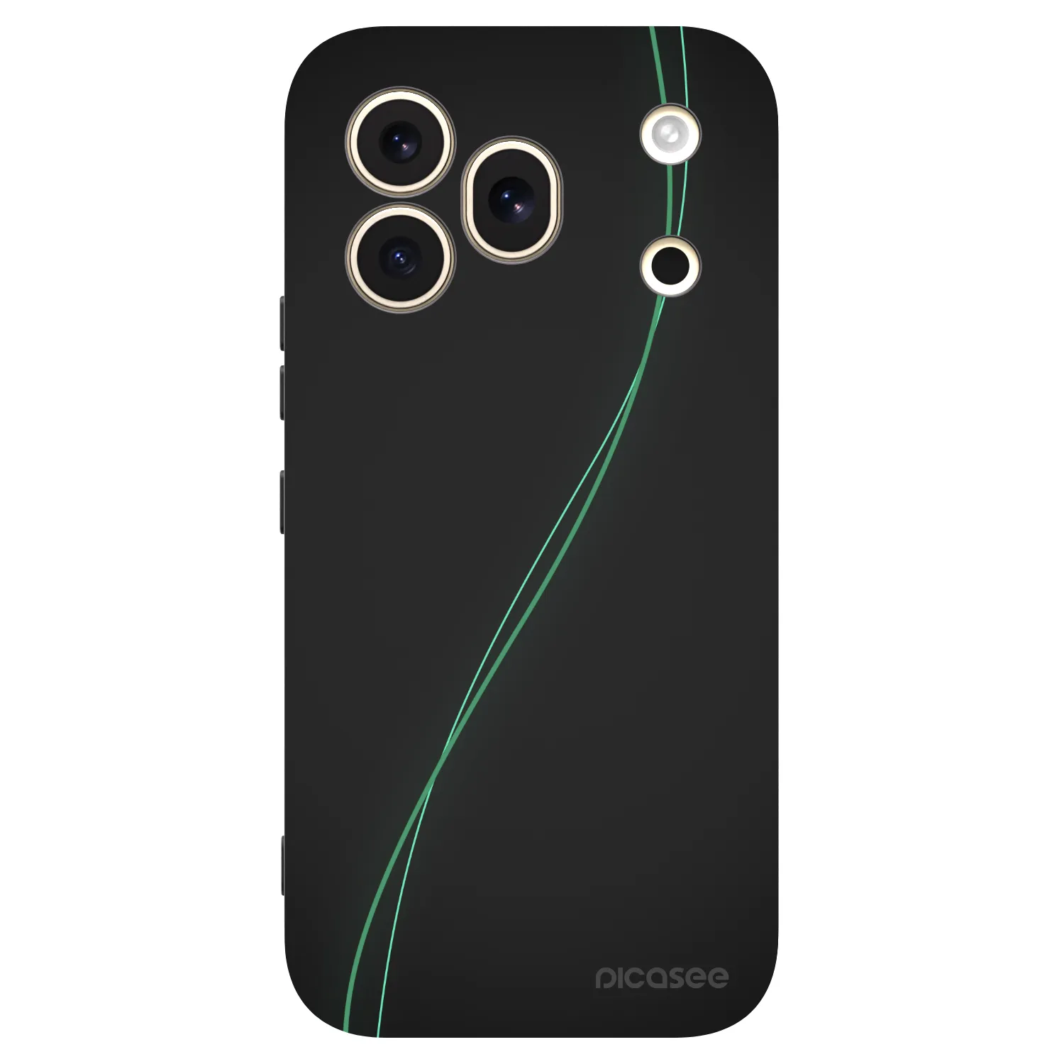 Picasee silikonski črni ovitek za Honor 600 Pro - Be Different