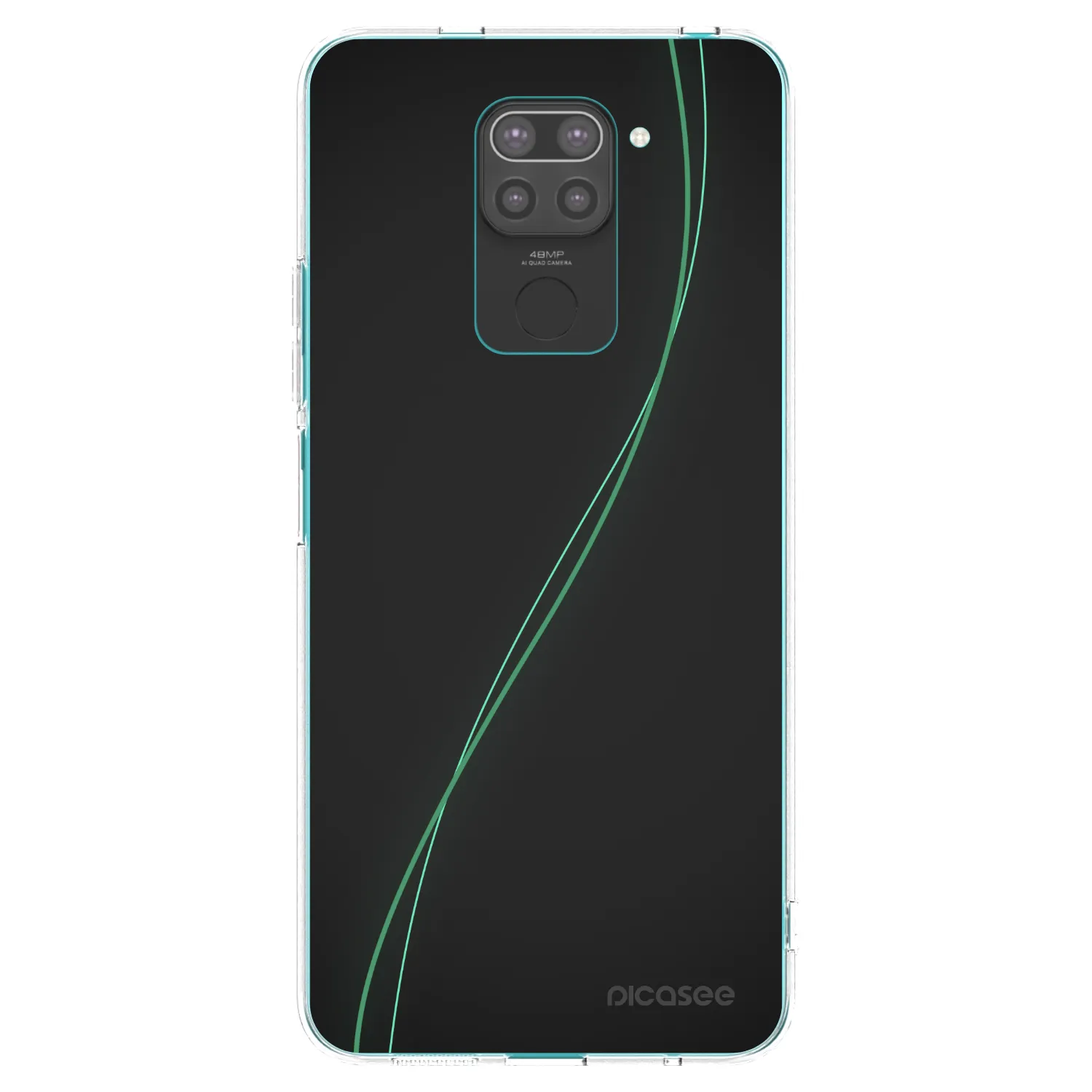 Picasee silikonski črni ovitek za Xiaomi Redmi Note 9 - Be Different