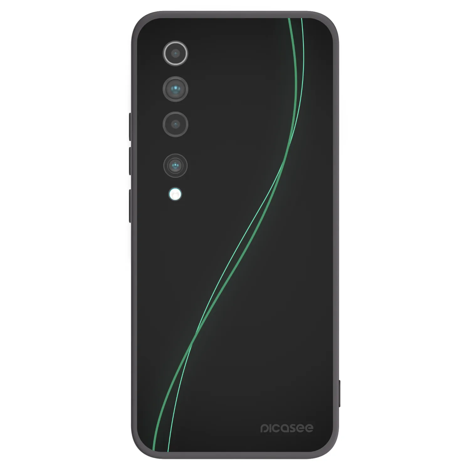 Picasee silikonski črni ovitek za Xiaomi Mi 10 - Be Different