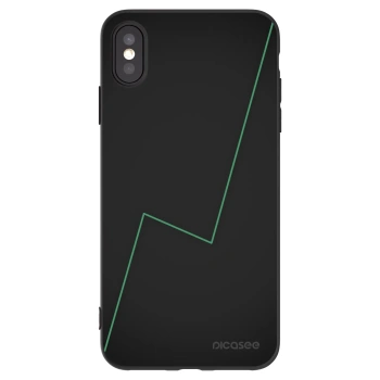 Picasee silikonski črni ovitek za Apple iPhone XS Max - Consistency
