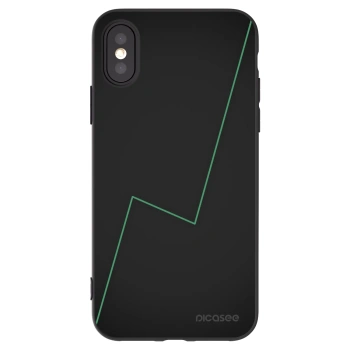 Picasee silikonski črni ovitek za Apple iPhone X/XS - Consistency