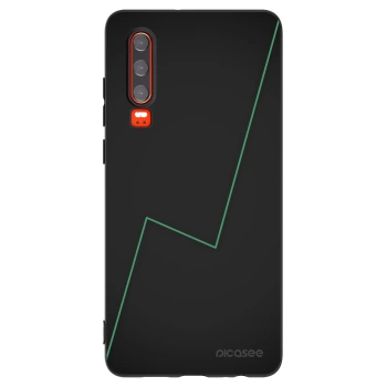 Picasee silikonski črni ovitek za Huawei P30 - Consistency