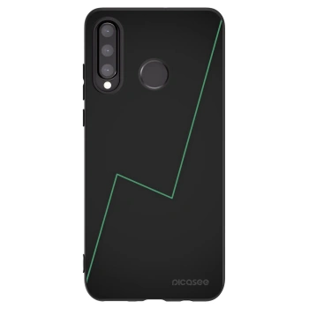 Picasee silikonski črni ovitek za Huawei P30 Lite - Consistency