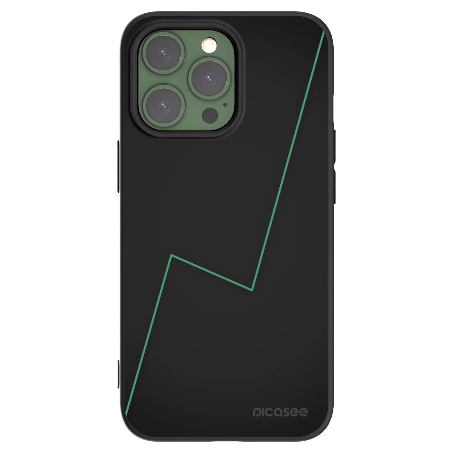 Picasee silikonski črni ovitek za Apple iPhone 13 Pro - Consistency