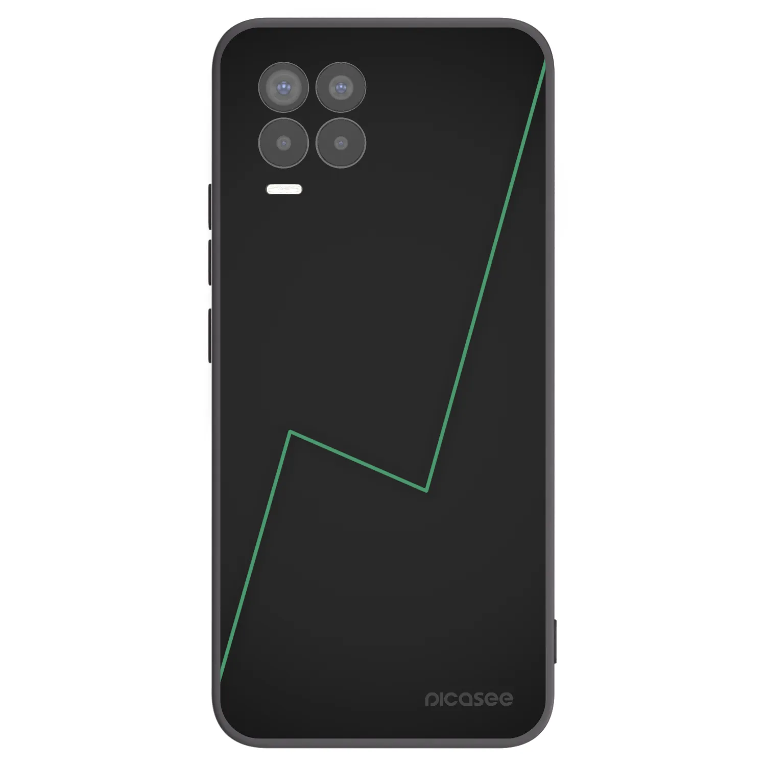 Picasee silikonski črni ovitek za Realme 8 4G - Consistency