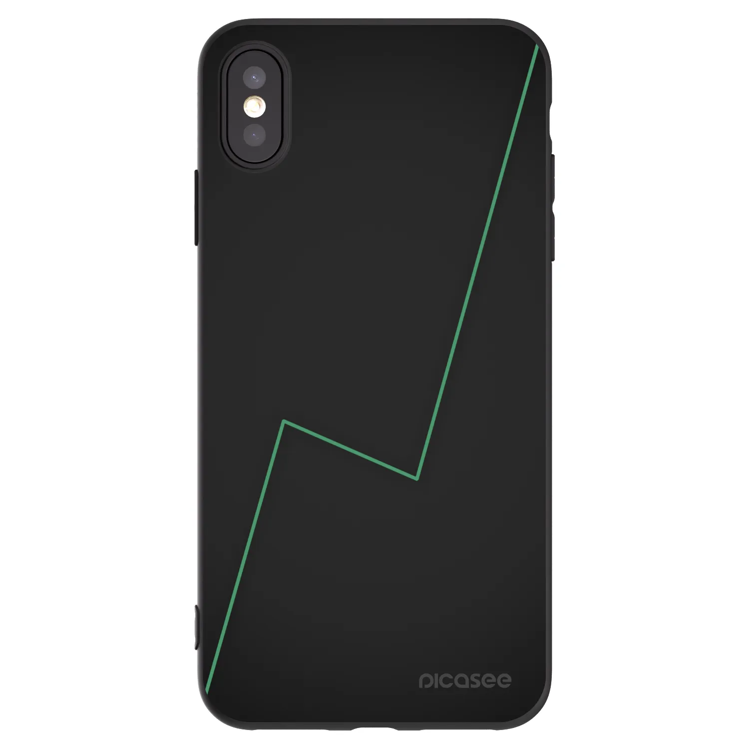 Picasee silikonski črni ovitek za Apple iPhone XS Max - Consistency