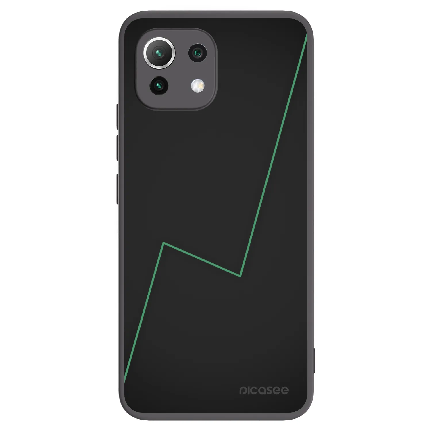 Picasee silikonski črni ovitek za Xiaomi 11 Lite 5G NE - Consistency