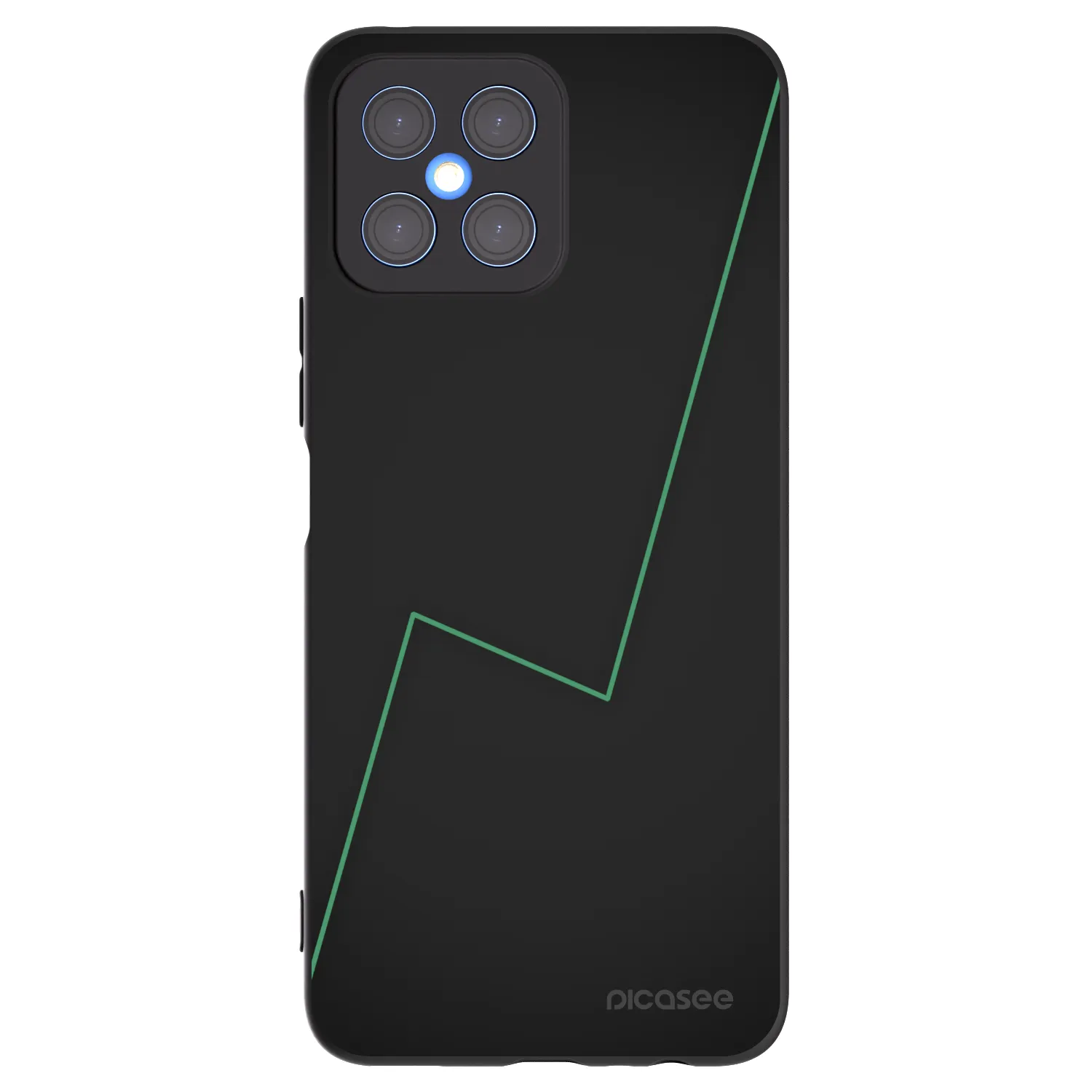 Picasee silikonski črni ovitek za Honor X8 4G - Consistency