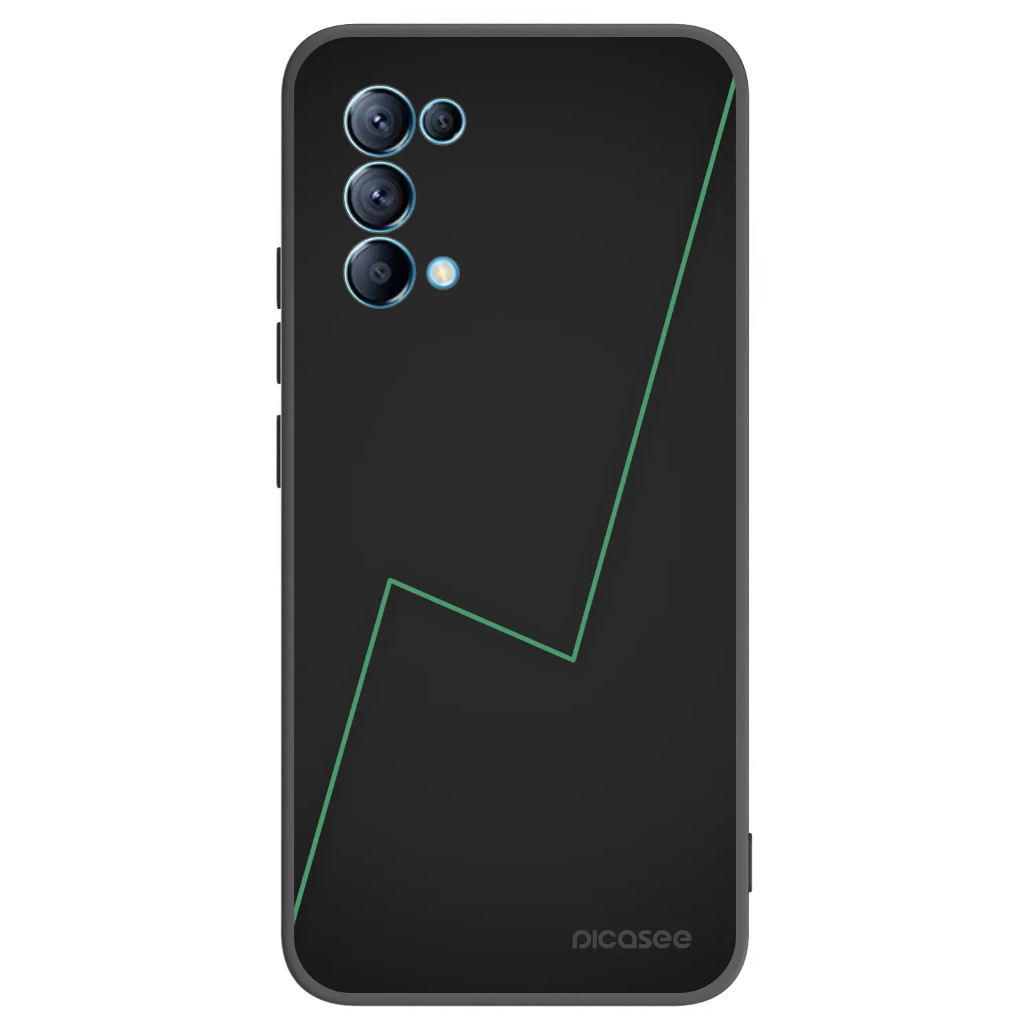 Picasee silikonski črni ovitek za OPPO Reno 5 5G - Consistency