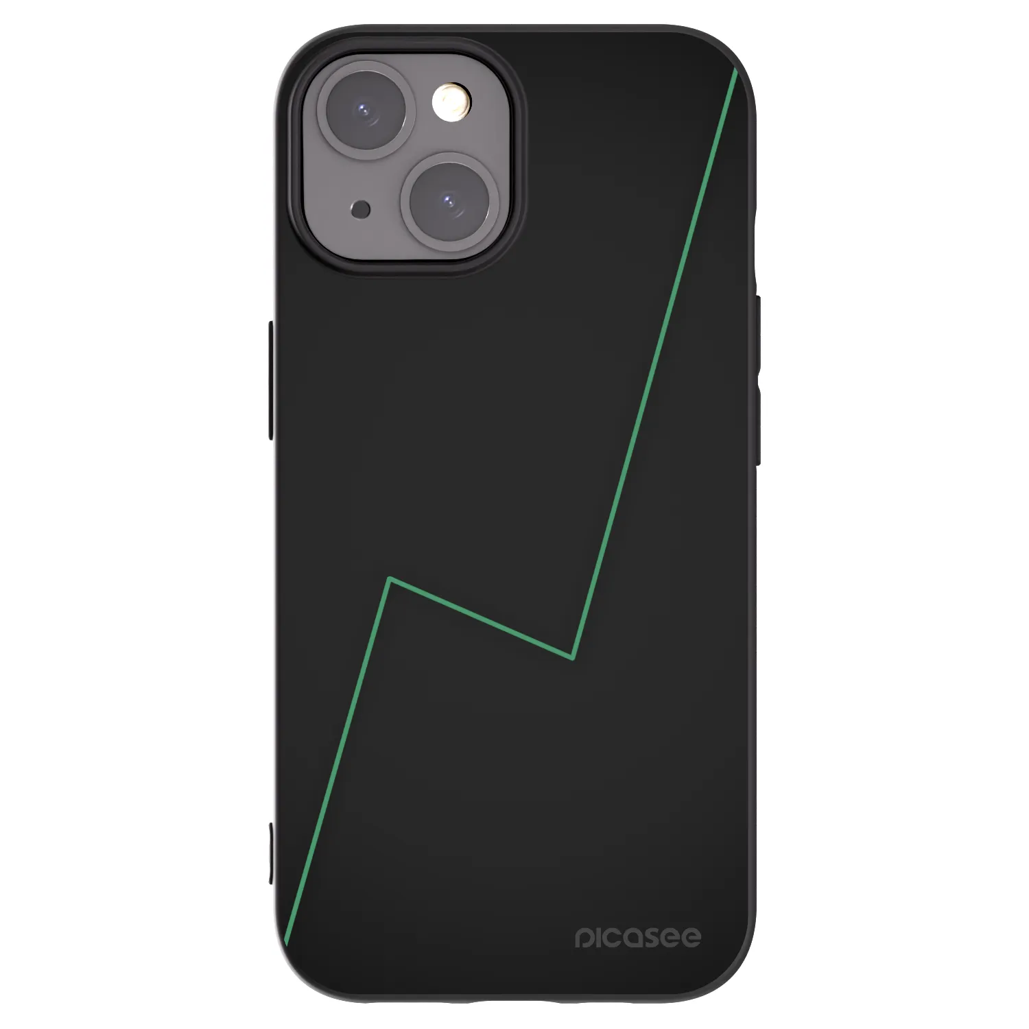 Picasee silikonski črni ovitek za Apple iPhone 15 - Consistency