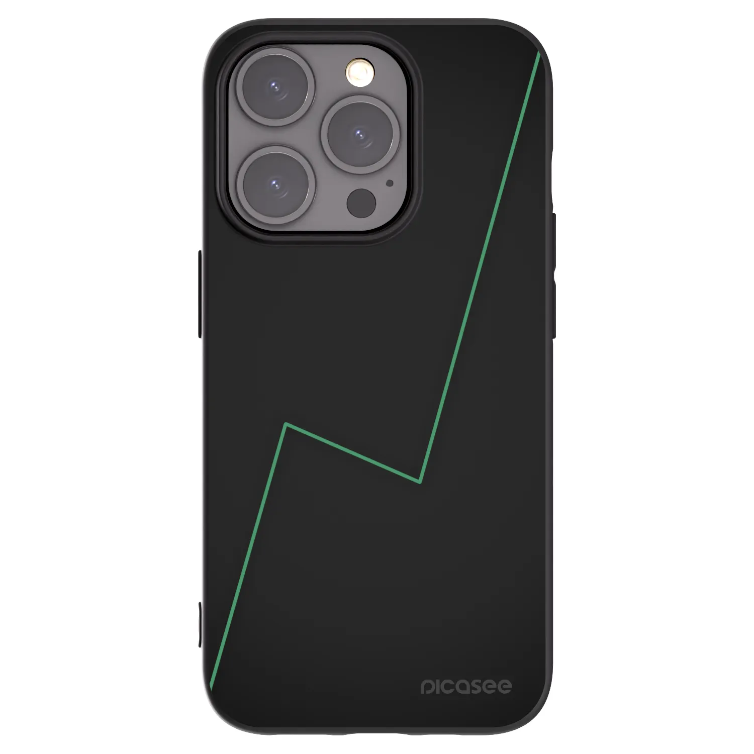 Picasee silikonski črni ovitek za Apple iPhone 15 Pro - Consistency