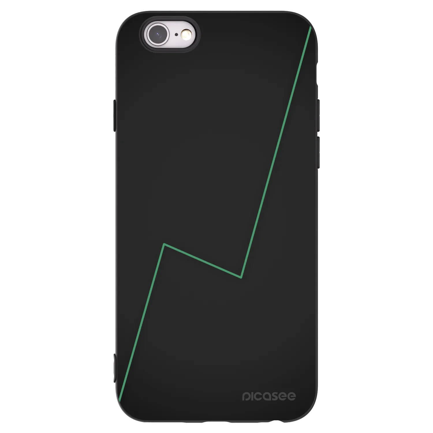 Picasee silikonski črni ovitek za Apple iPhone 6/6S - Consistency