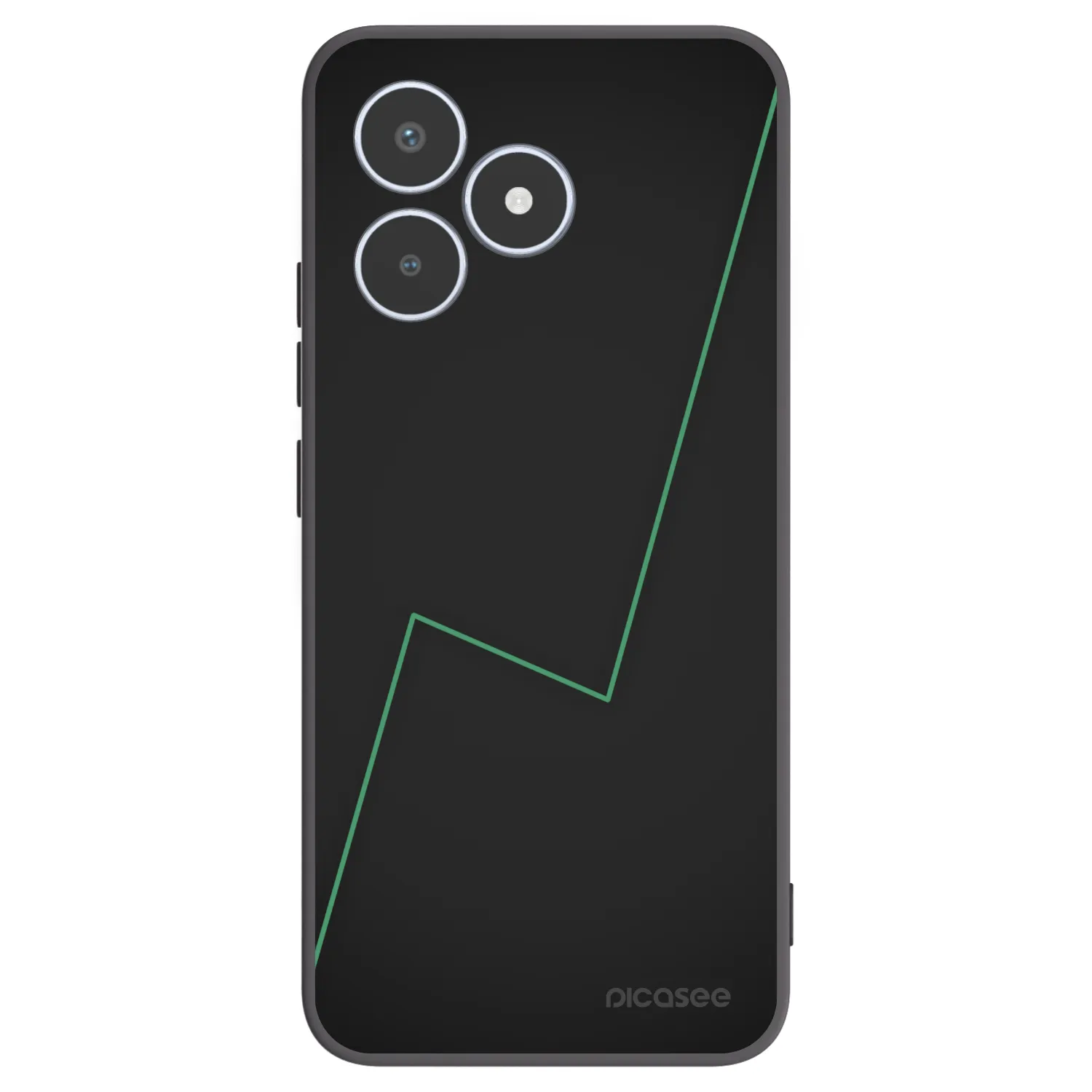 Picasee silikonski črni ovitek za Realme C53 - Consistency