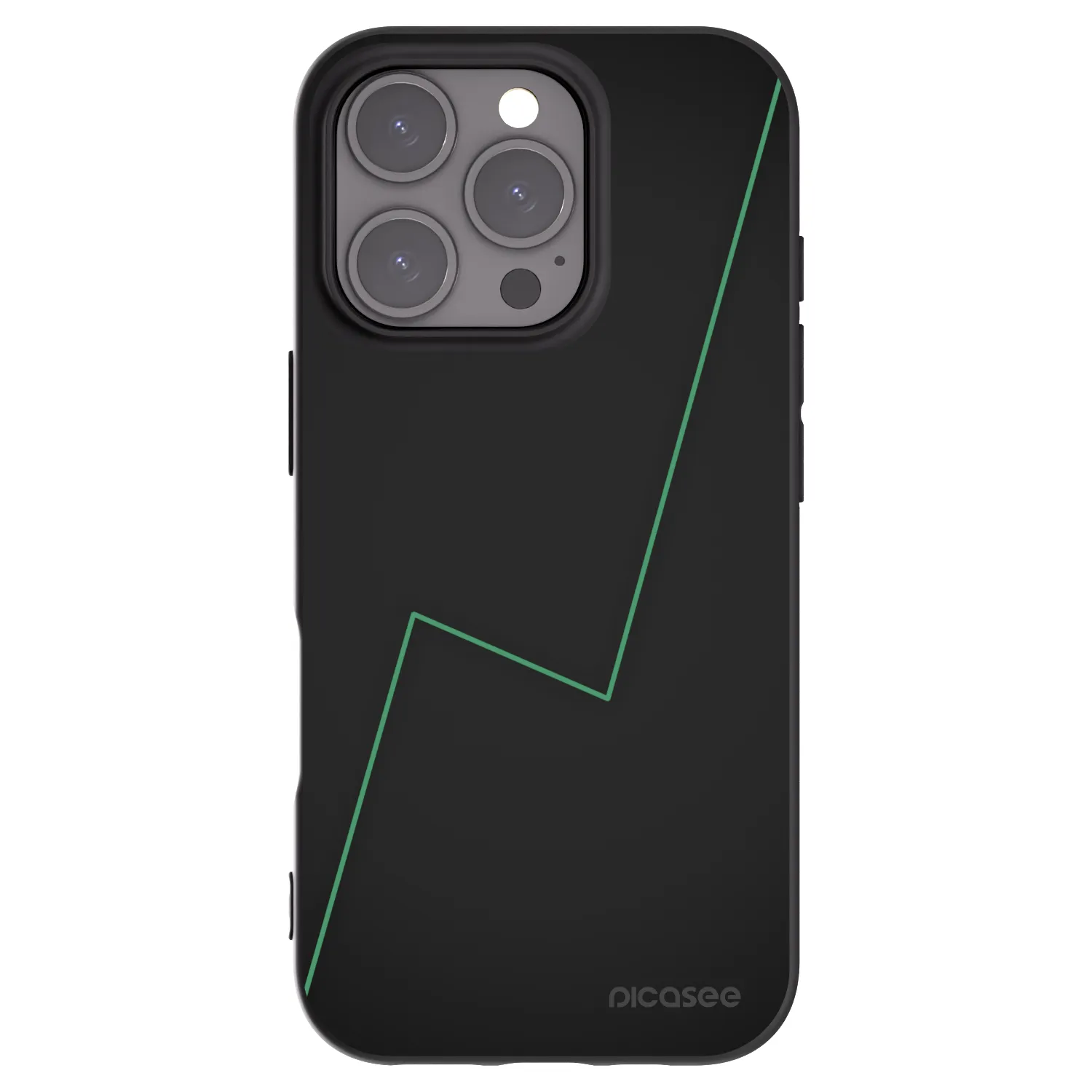 Picasee silikonski črni ovitek za Apple iPhone 16 Pro - Consistency