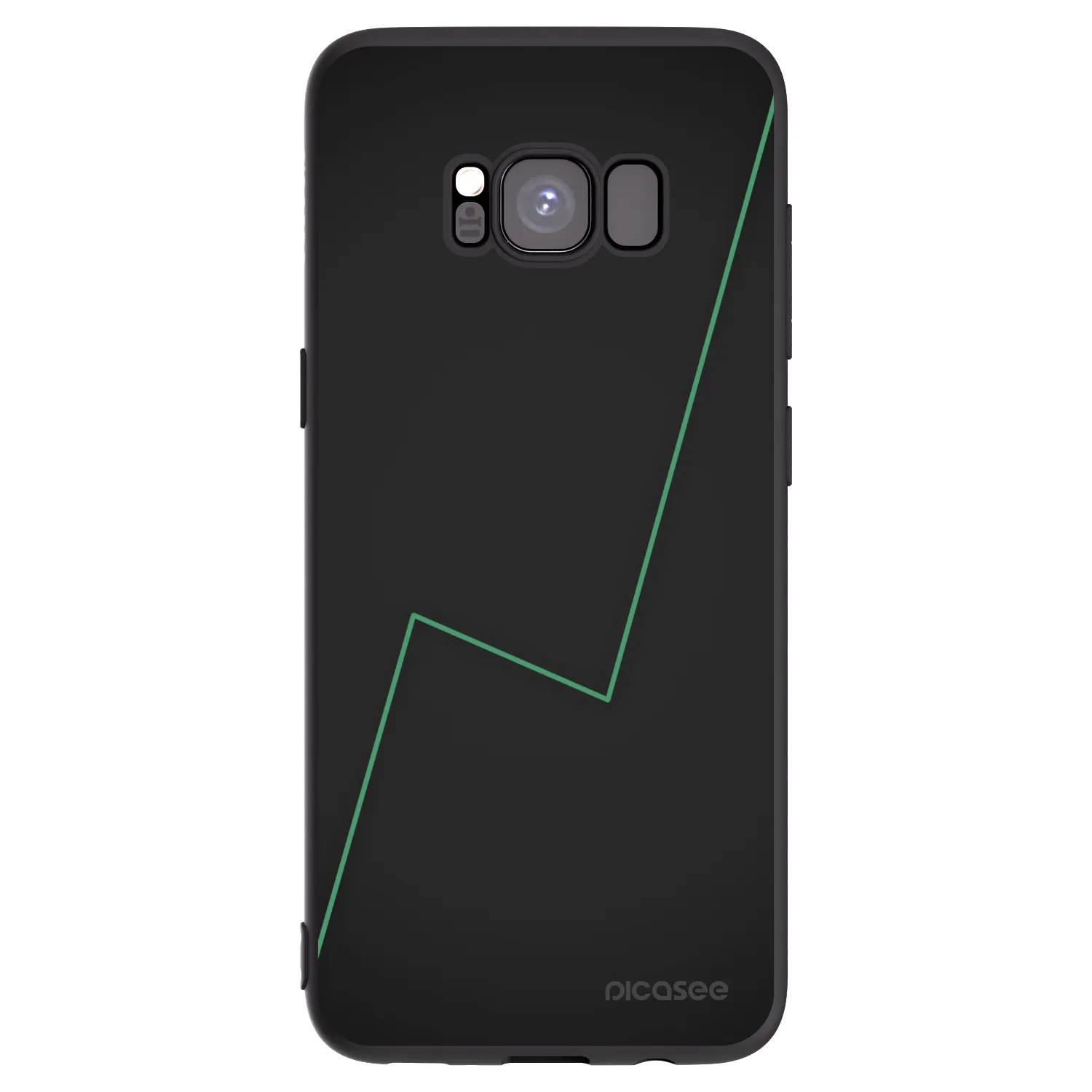 Picasee silikonski črni ovitek za Samsung Galaxy S8 G950F - Consistency