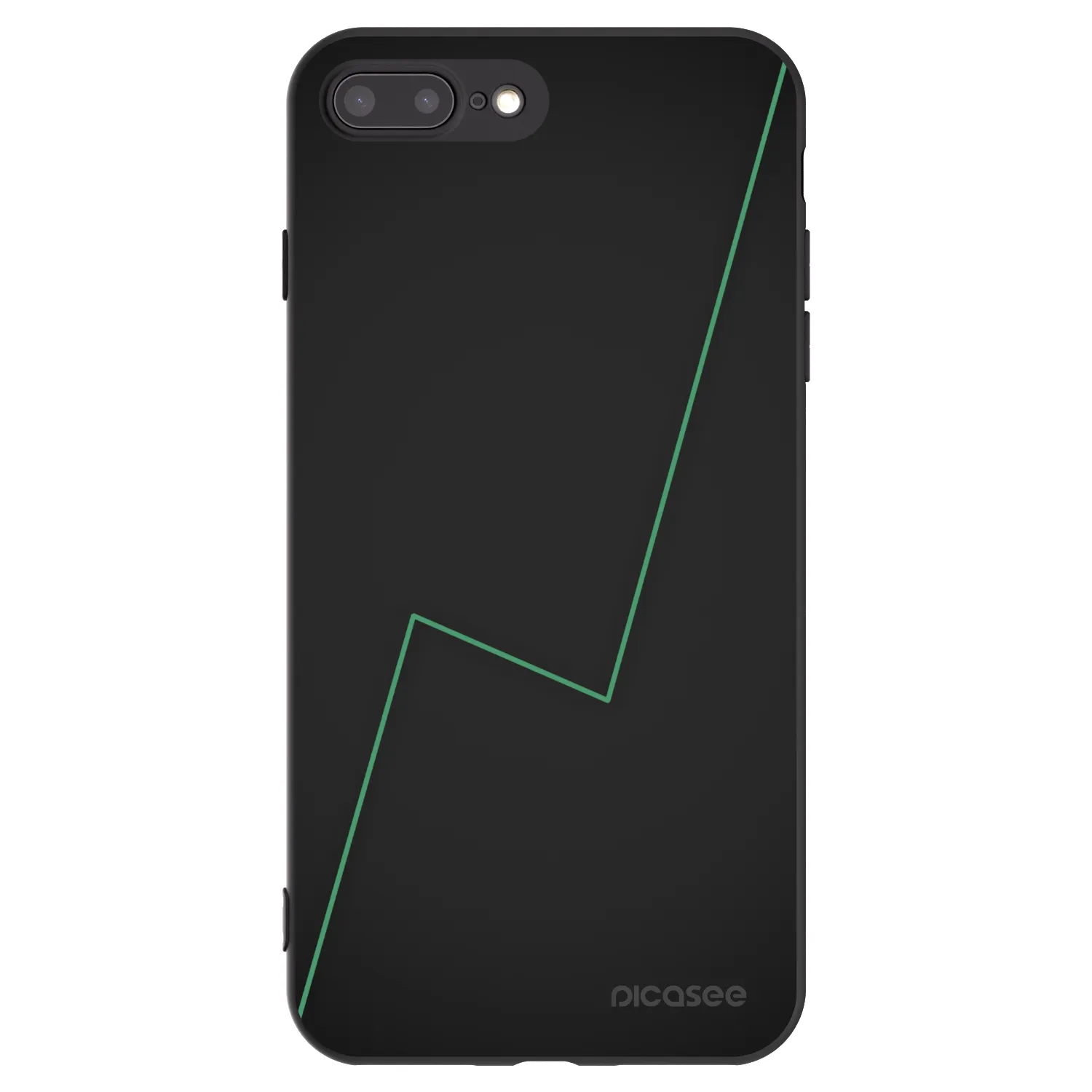 Picasee silikonski črni ovitek za Apple iPhone 7 Plus - Consistency