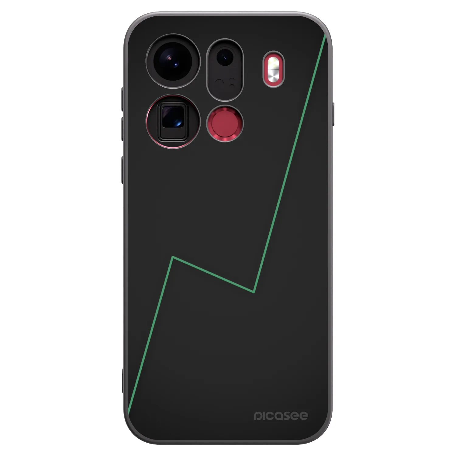 Picasee silikonski črni ovitek za OPPO Find X9 Pro - Consistency