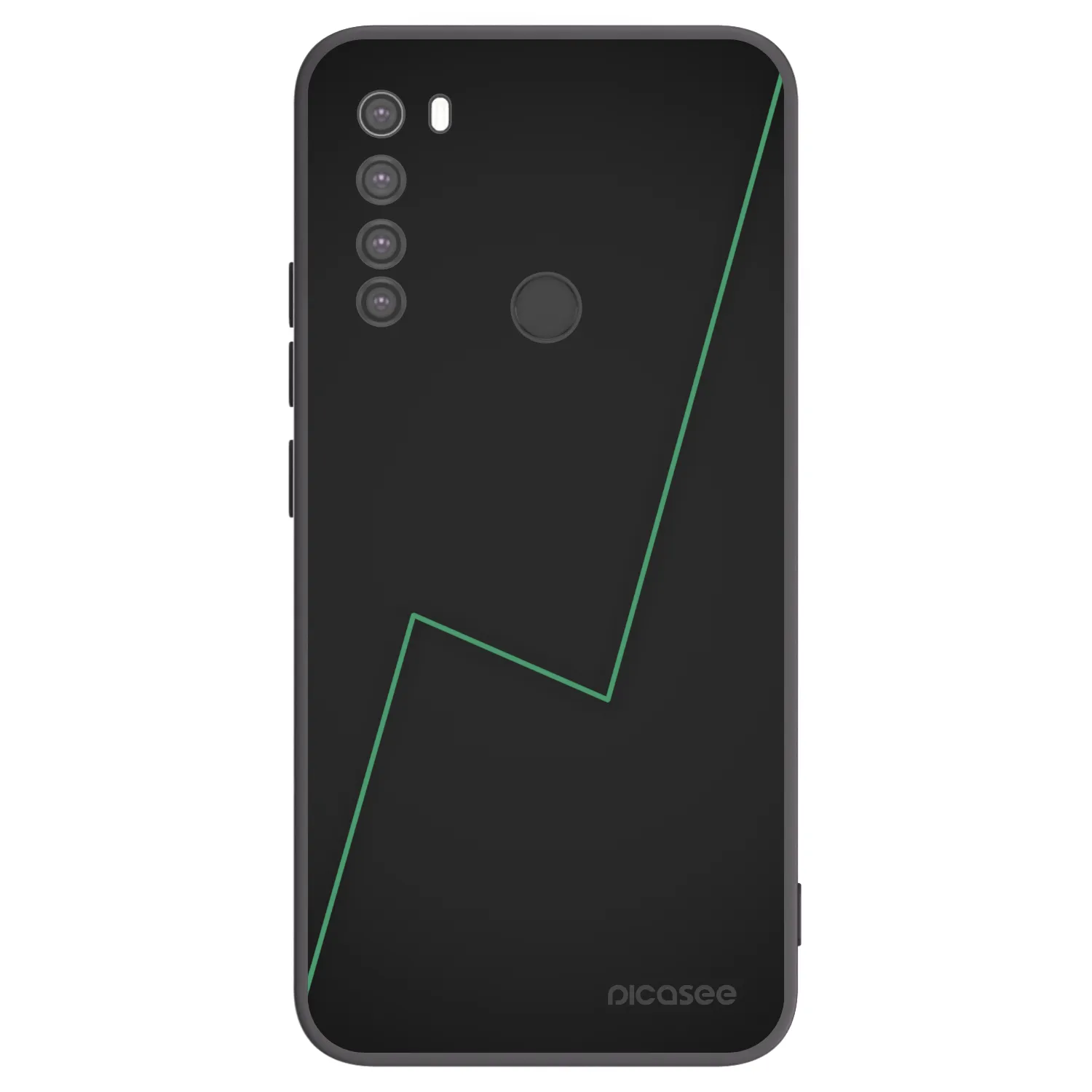 Picasee silikonski črni ovitek za Xiaomi Redmi Note 8 - Consistency